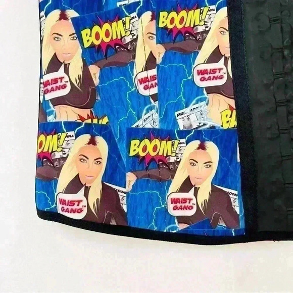 Premodonna By Ann Cherry Rare “Boom” Graphics Cartoon Compression Corset SizeXXL - Picture 4 of 16